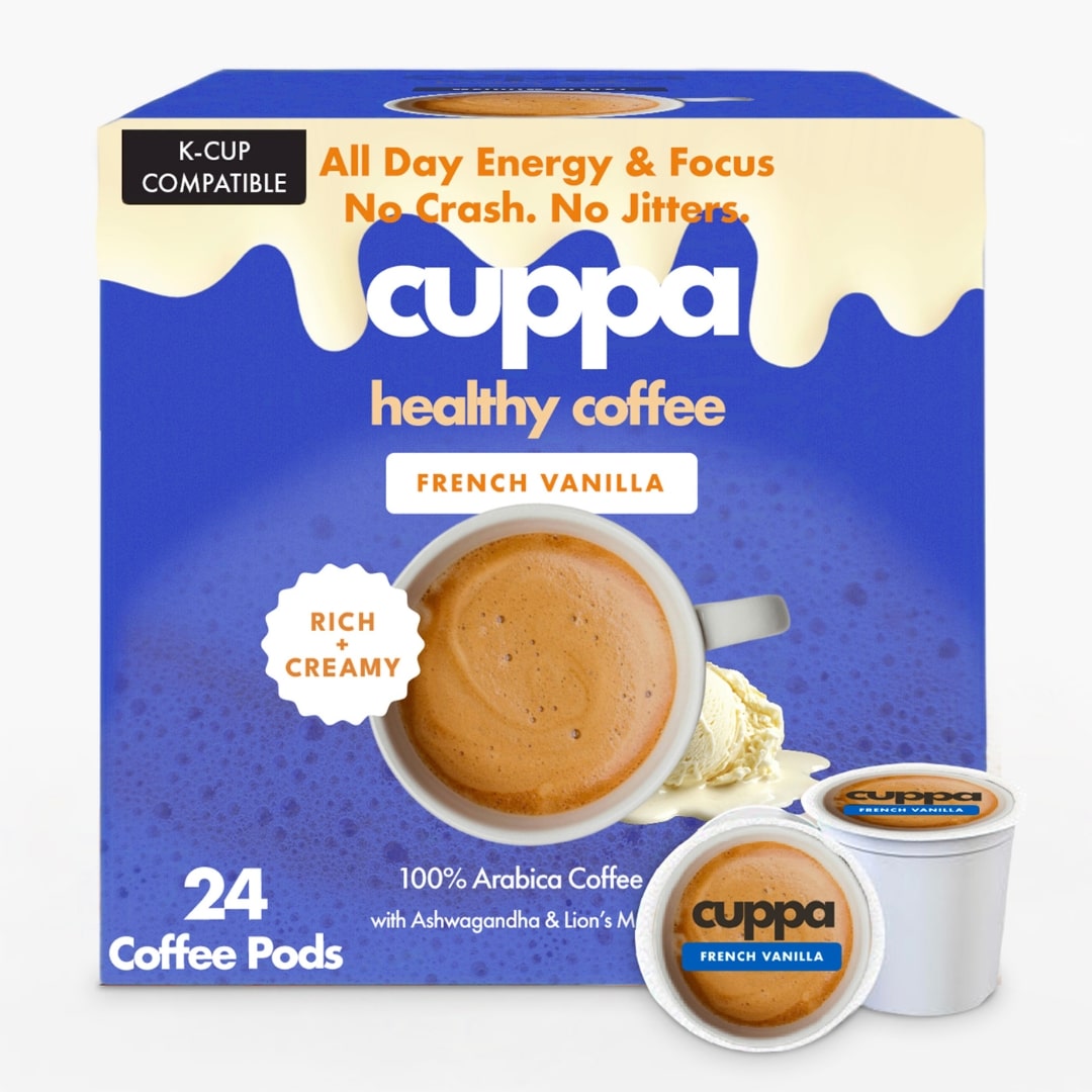 Cuppa Lion's Mane Ashwagandha Healthy Coffee 24 Servings