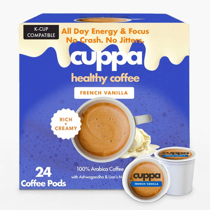 Cuppa Lion's Mane Ashwagandha Healthy Coffee 24 Servings