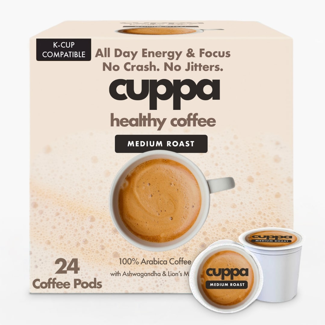 Cuppa Lion's Mane Ashwagandha Healthy Coffee 24 Servings