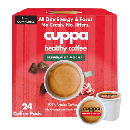 Cuppa Lion's Mane Ashwagandha Healthy Coffee 24 Servings