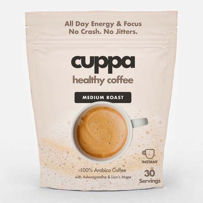 Cuppa Medium Roast Mushroom Coffee 30 Servings